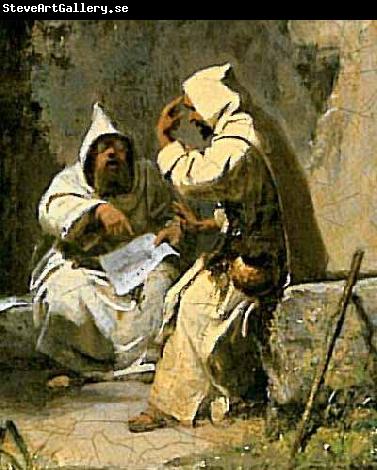 Carl Spitzweg Disputierende Monche